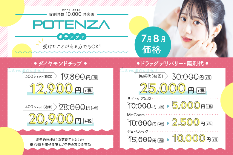 ポテンツァの美肌治療